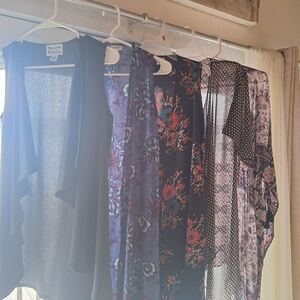 Lot Of 5 Kimono Dusters Lularoe Etc Sm XS M